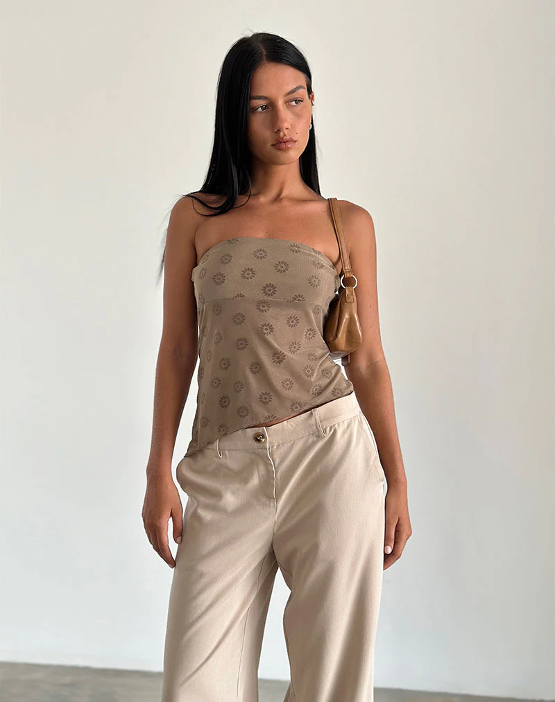 Bistara Top in Daisy Flock Hellbraun - Image 2