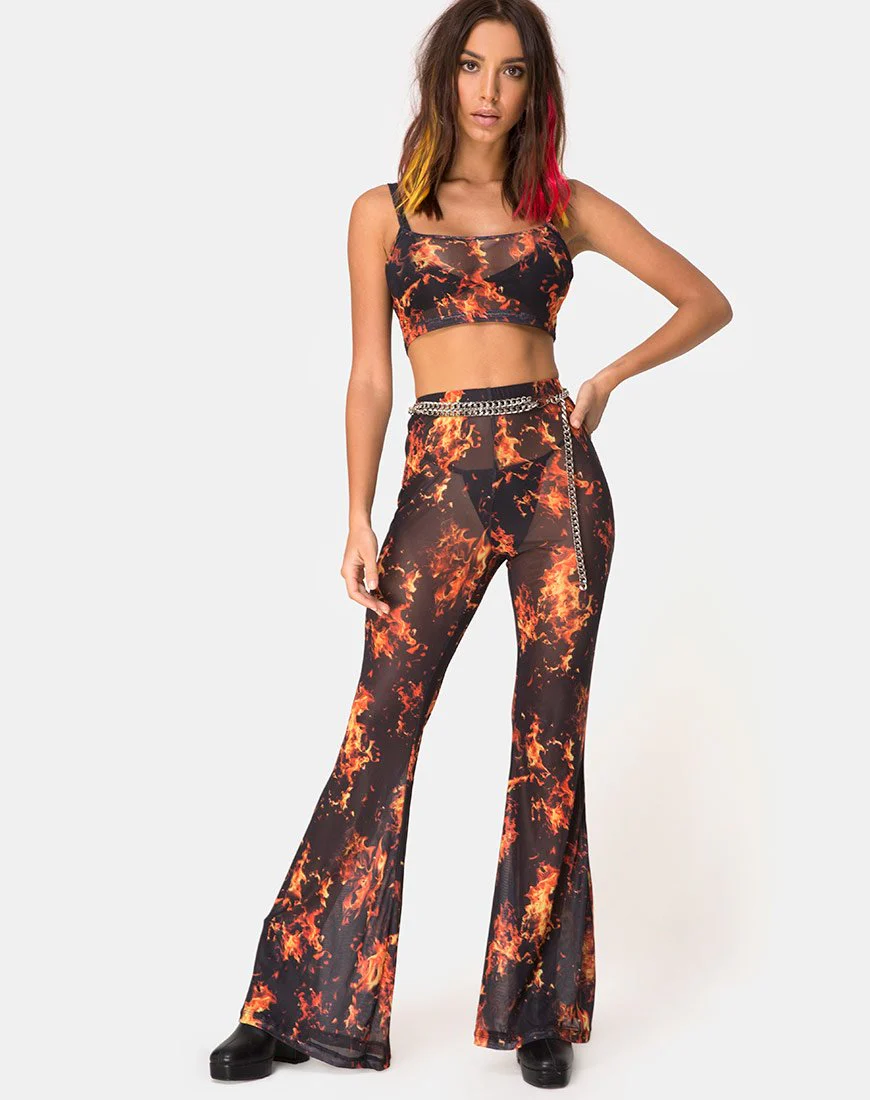 Bliss Crop Top aus Fire Mesh - Image 3