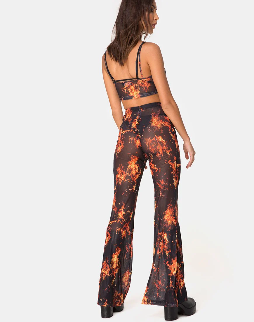 Bliss Crop Top aus Fire Mesh - Image 4
