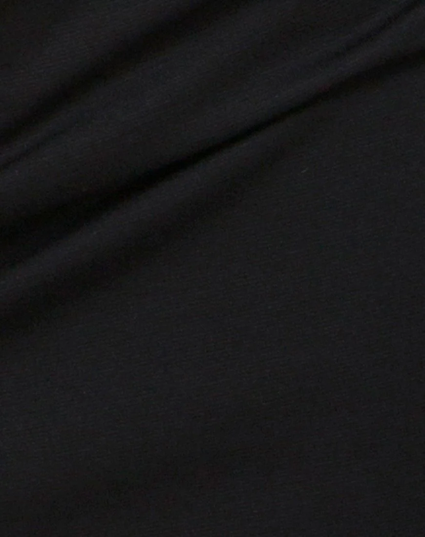 Bocha Crop Top in Schwarz mit Silberkette - Image 5