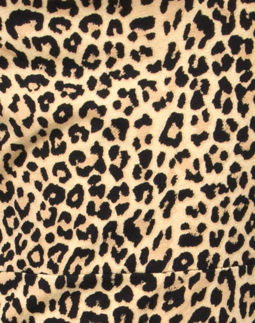Boco Bodycon Kleid in Rar Leopard - Image 5