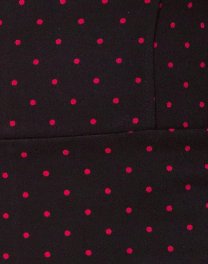 Boco Kleid in Cuban Dot Rot - Image 5