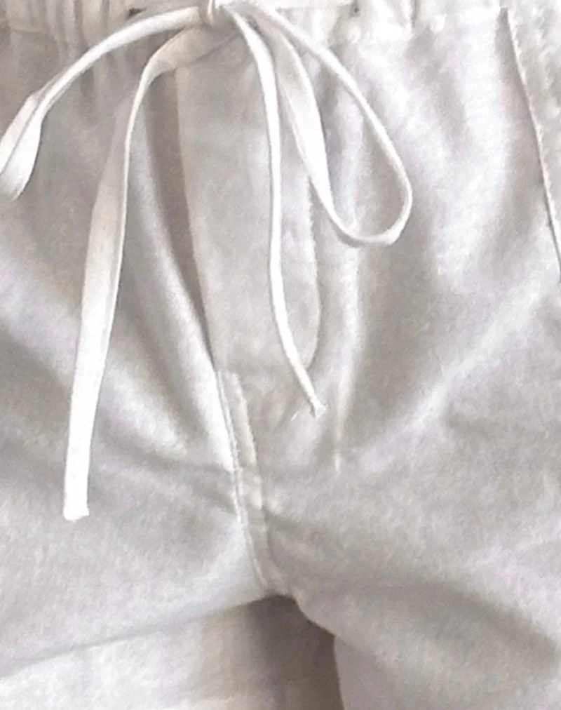 Bolaxi Short aus weißem Leinen - Image 6