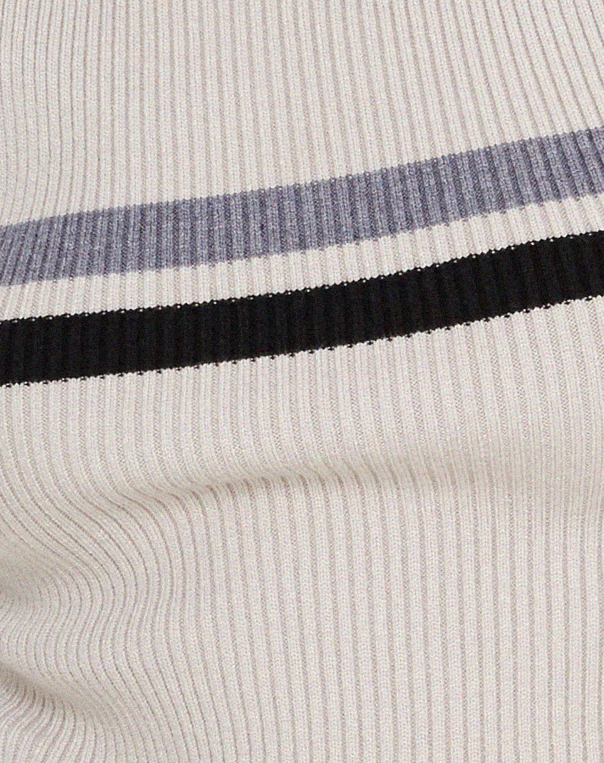 Bonisa Weste in Weiß mit grauen und schwarzen Streifen - Image 7