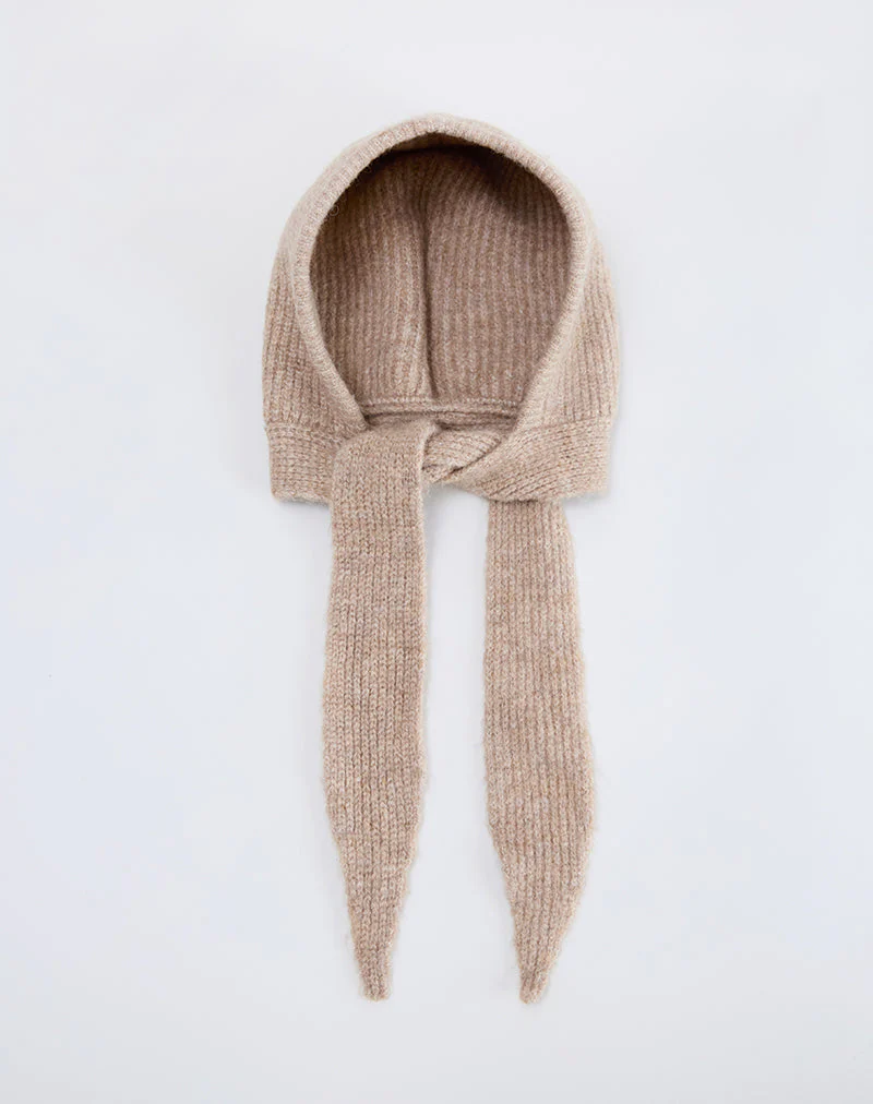 Mütze in Beige gestrickt - Image 2