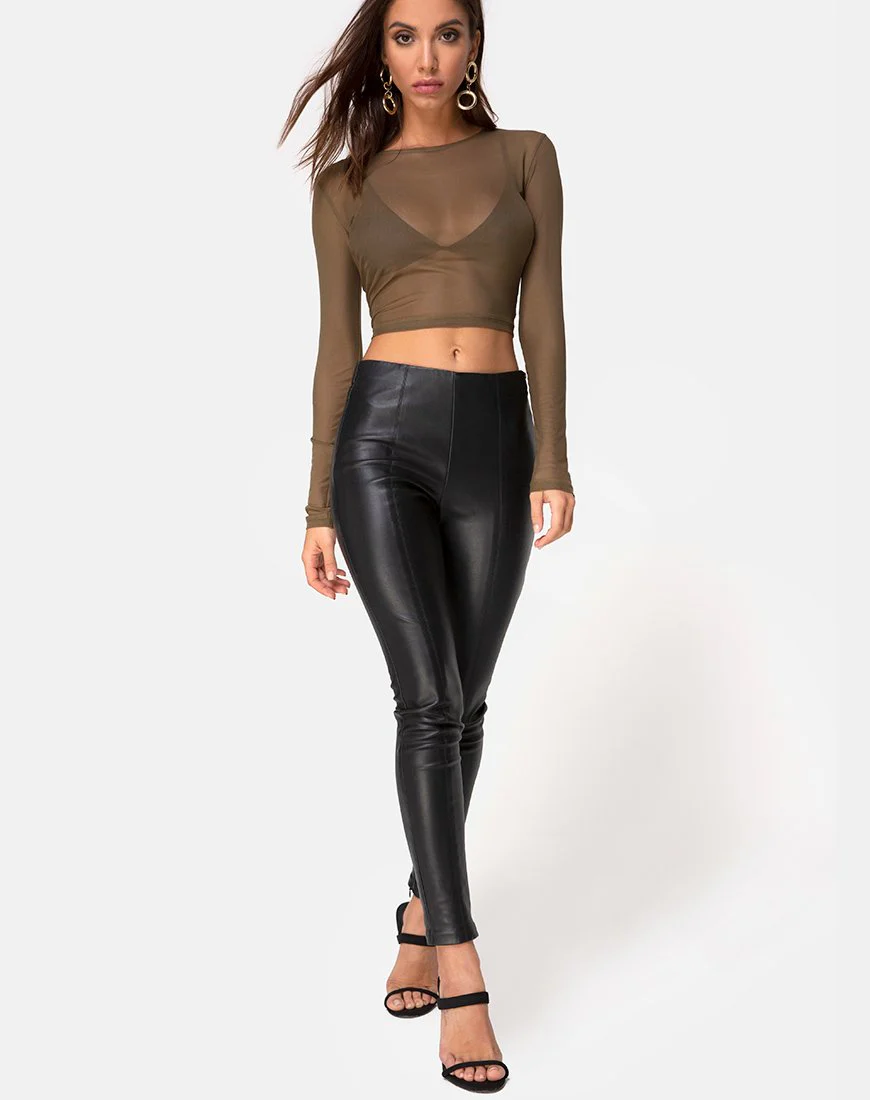 Bonnie Top in Netz-Khaki - Image 3
