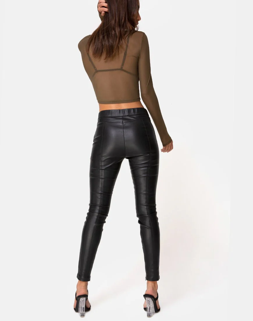 Bonnie Top in Netz-Khaki - Image 4