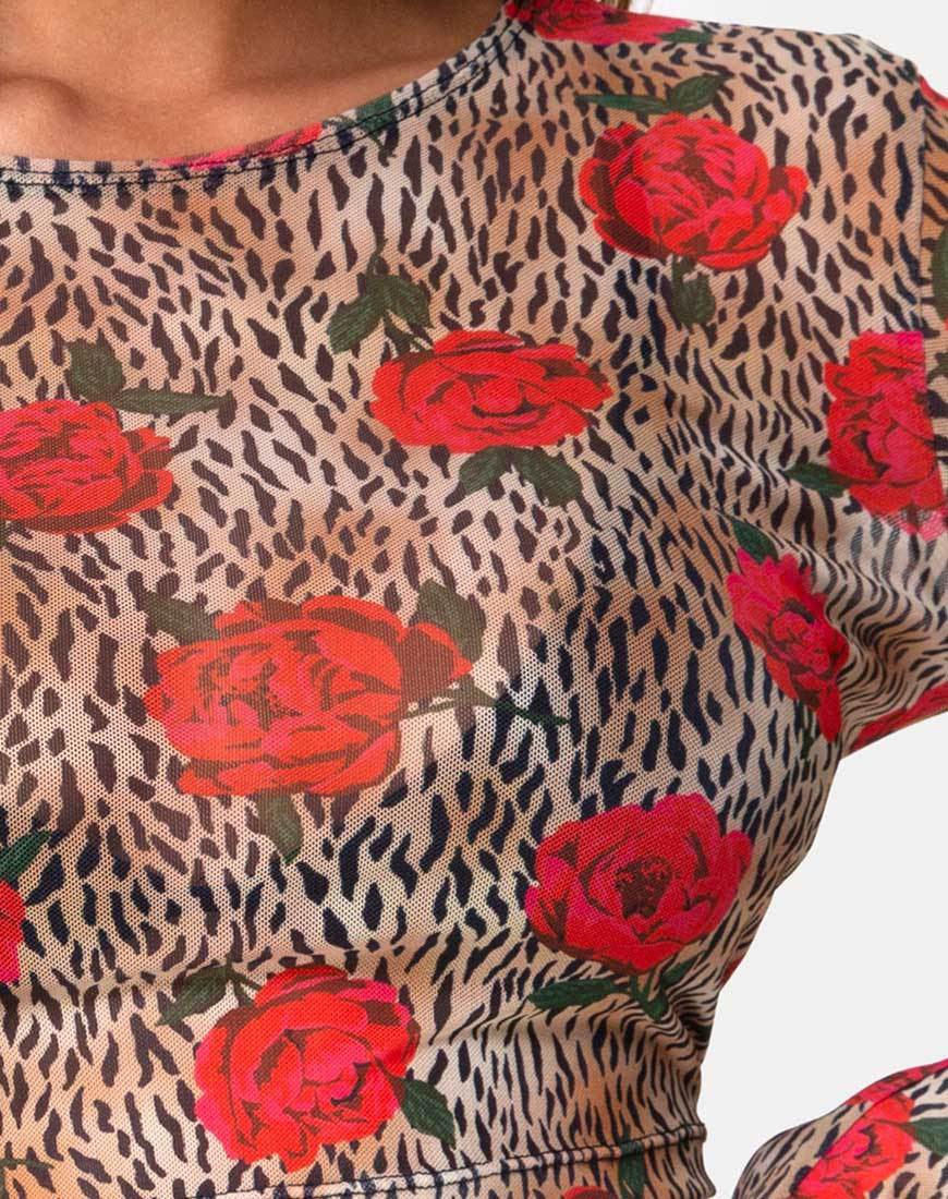 Bonnie Crop Top in Tigerrose - Image 5