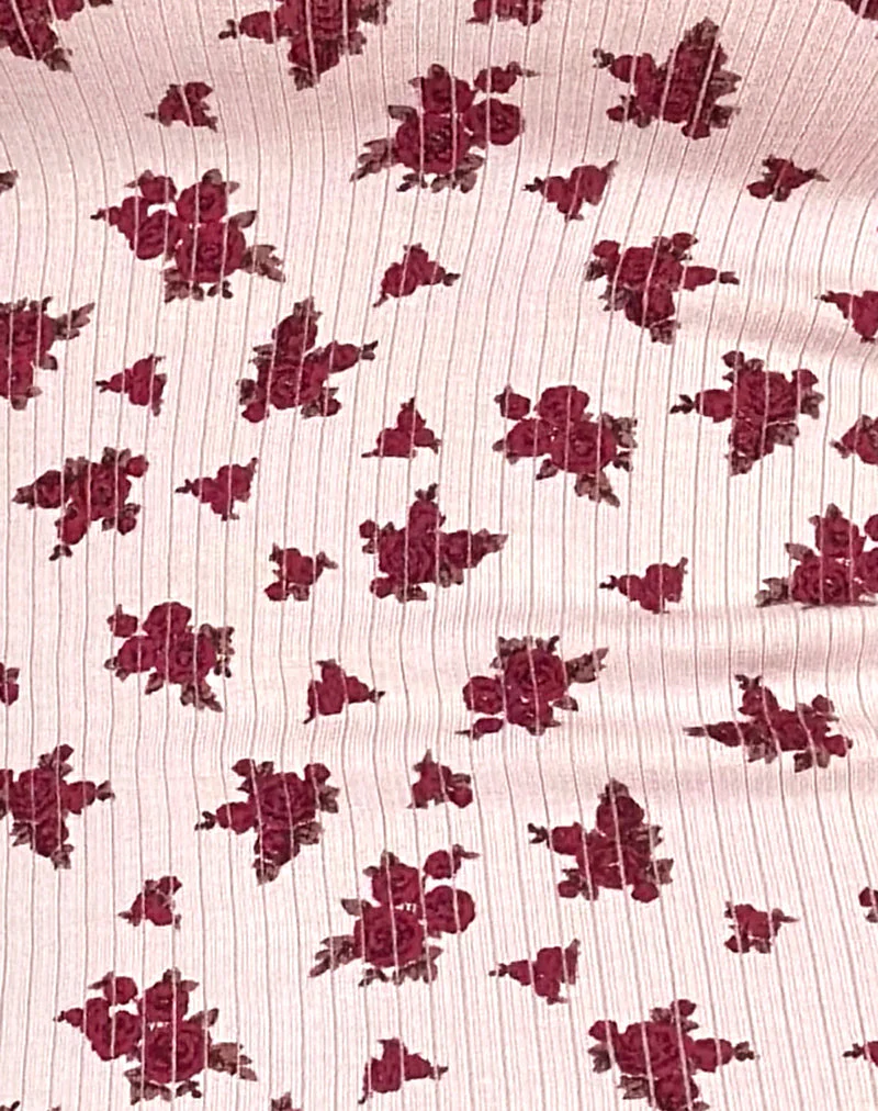 Bovita Pyjama-Oberteil in Floral Fantasy Pink - Image 6