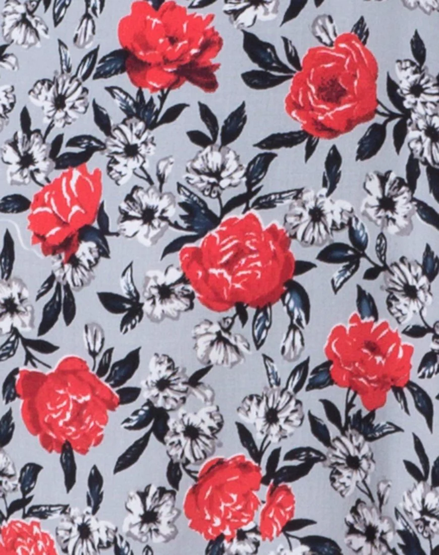 Boyah Slip Dress in Blooming Rose - Image 5