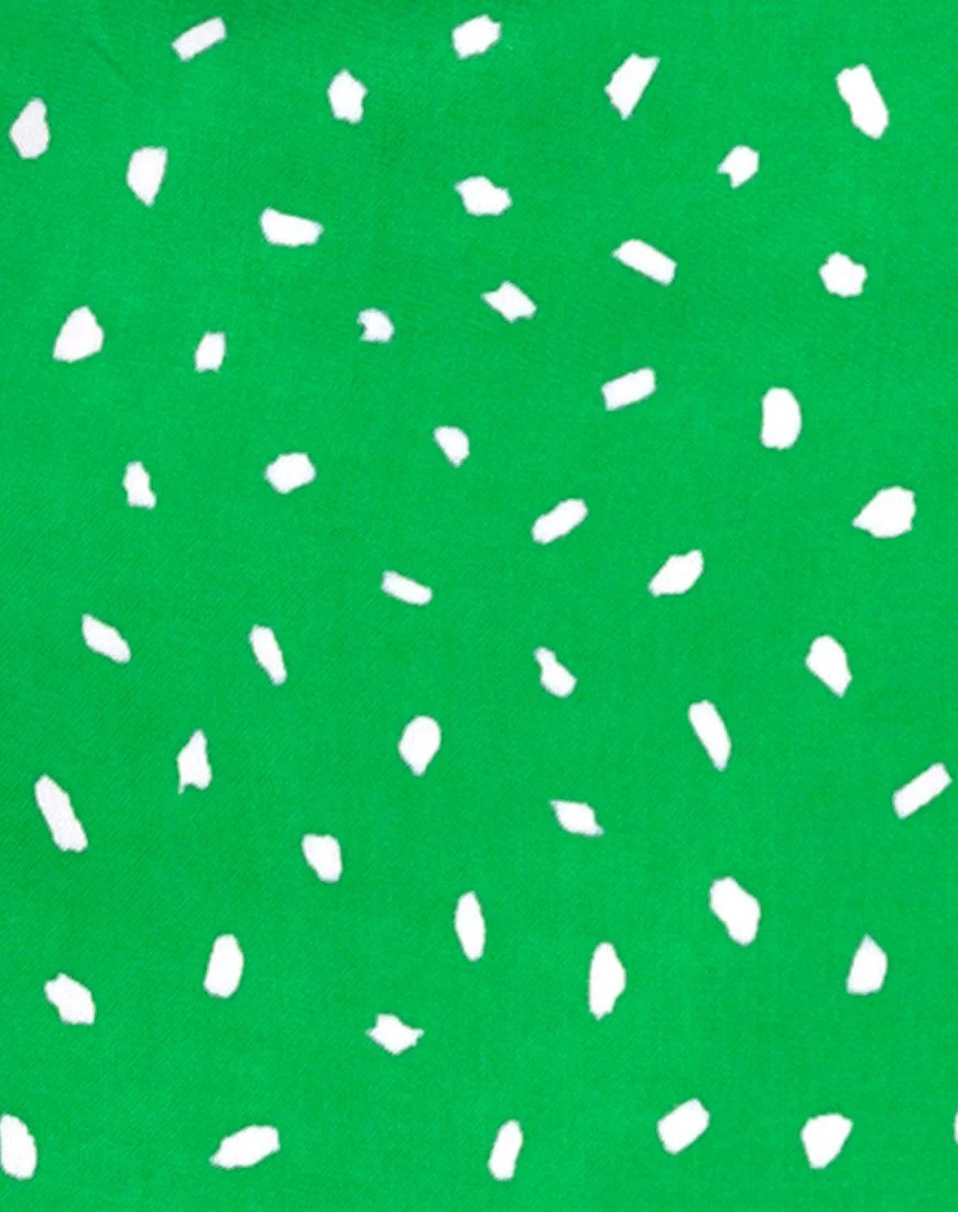 Boyasly Slip Dress in Mini Diana Dot Grün - Image 5