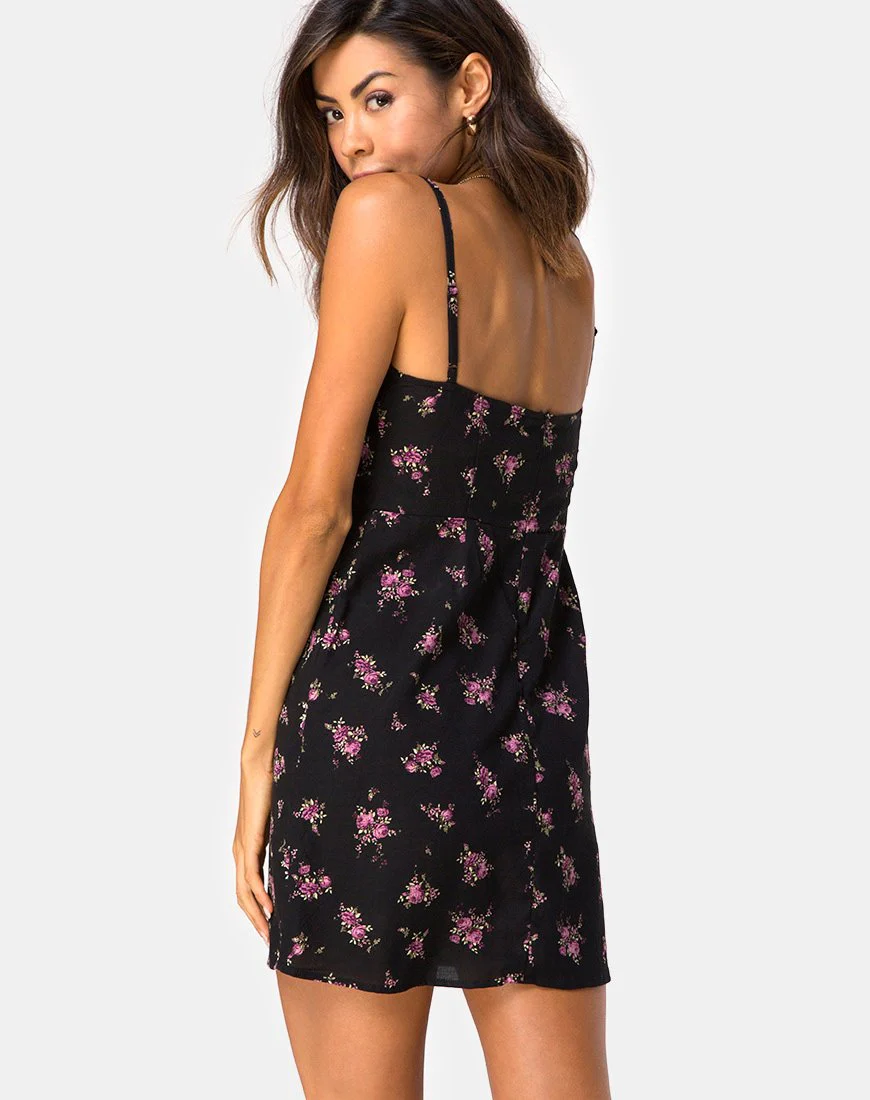 Boyasly Minikleid in Sohey Rose Schwarz - Image 2