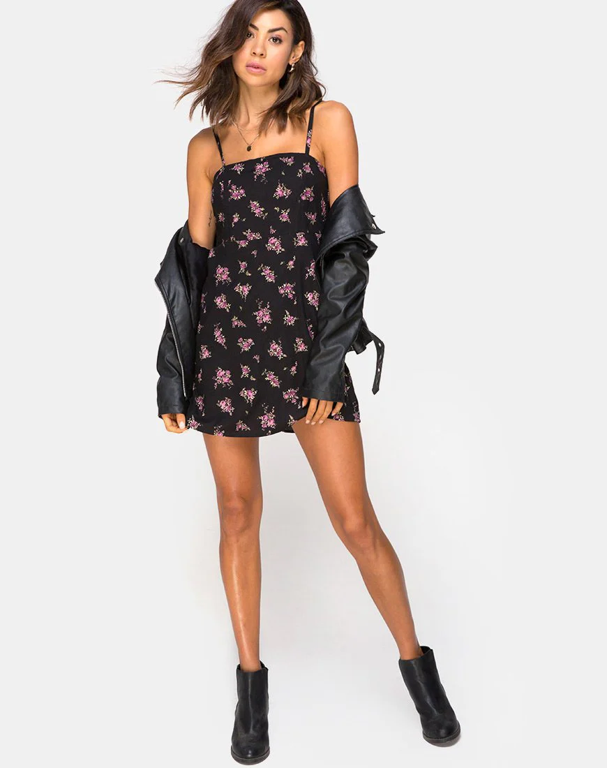 Boyasly Minikleid in Sohey Rose Schwarz - Image 3