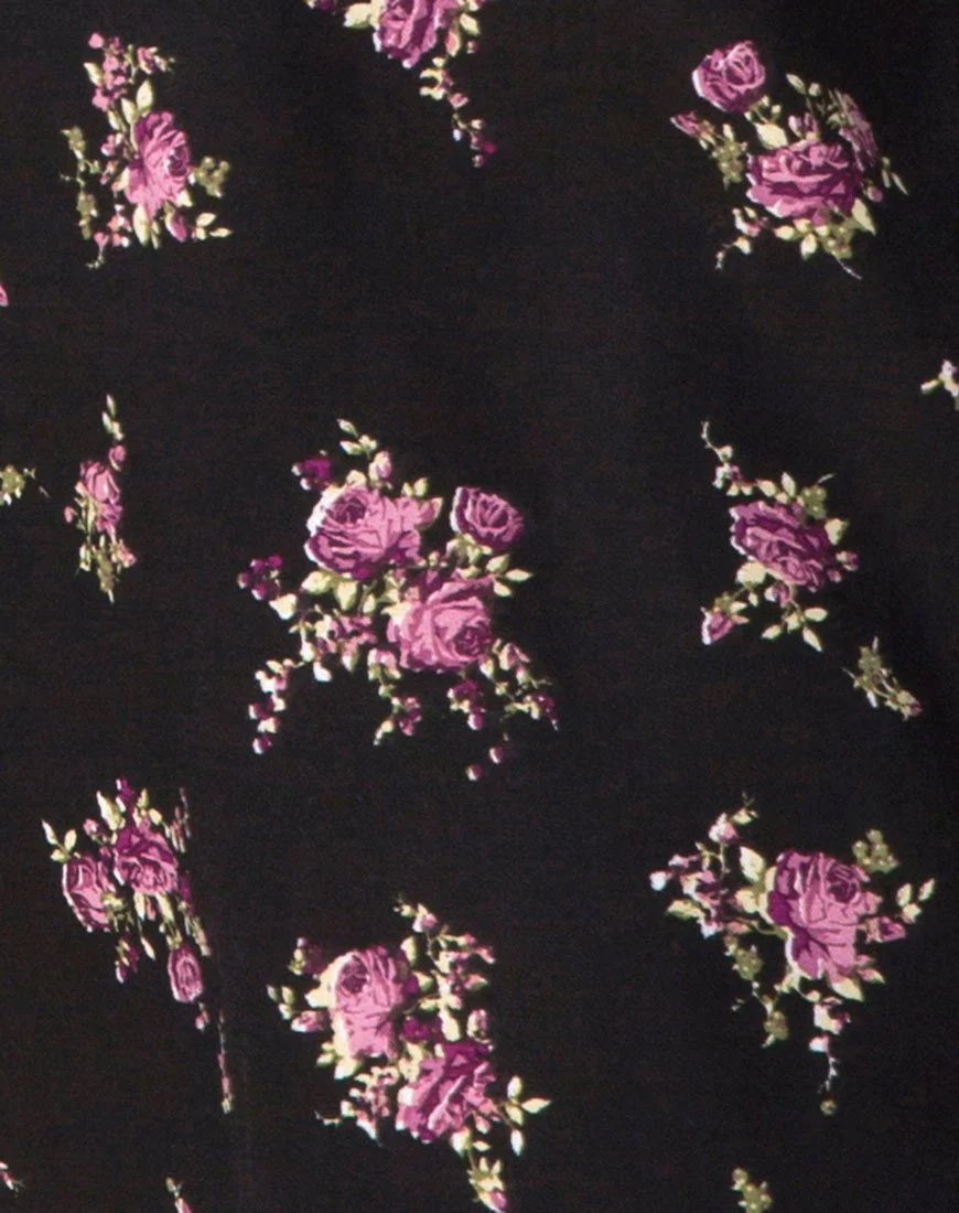 Boyasly Minikleid in Sohey Rose Schwarz - Image 5
