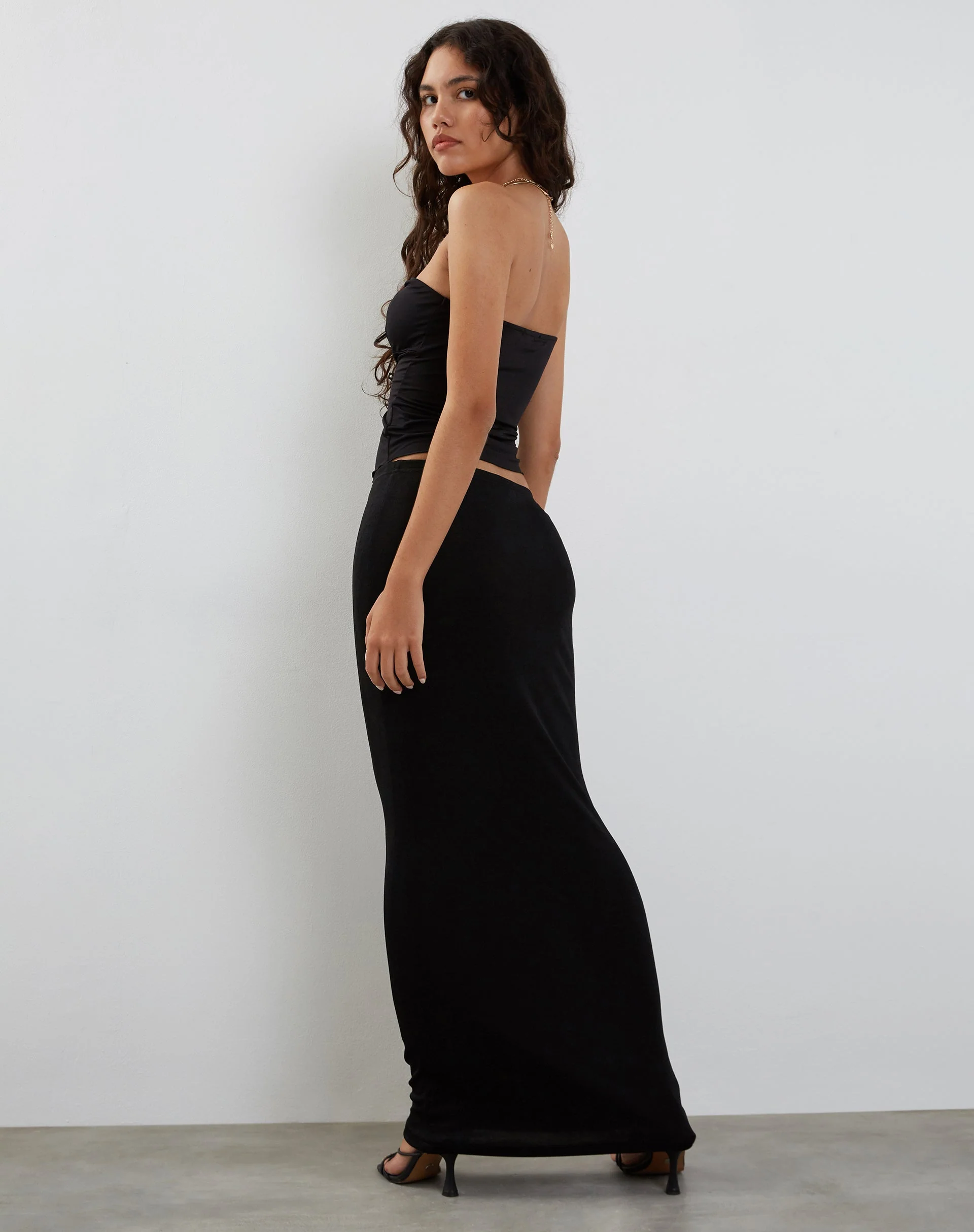 Brea Bandeau-Top in glattem Schwarz - Image 4
