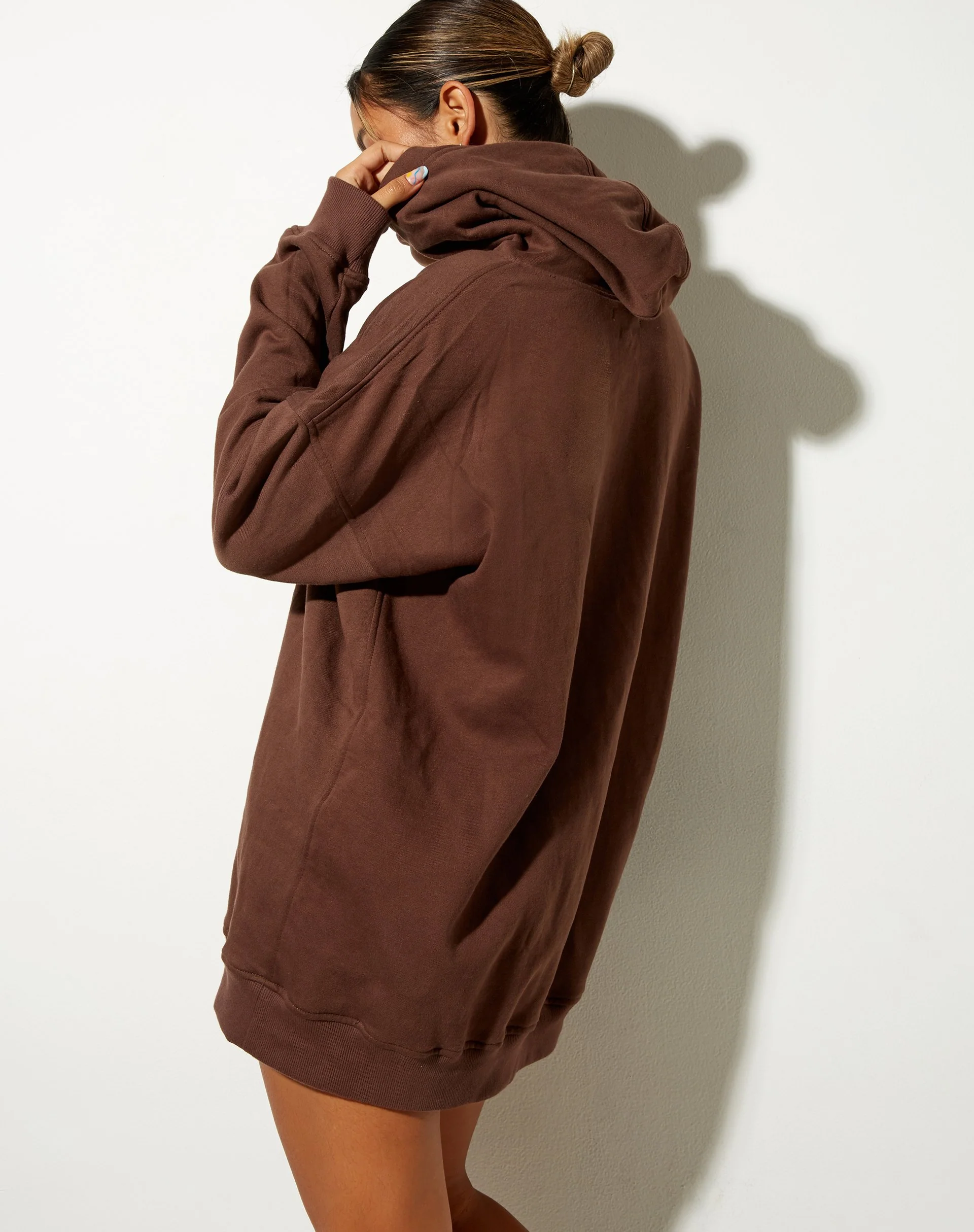 Bren Hoodie in Deep Mahogany Cherub L'Amour Label Embro - Image 2