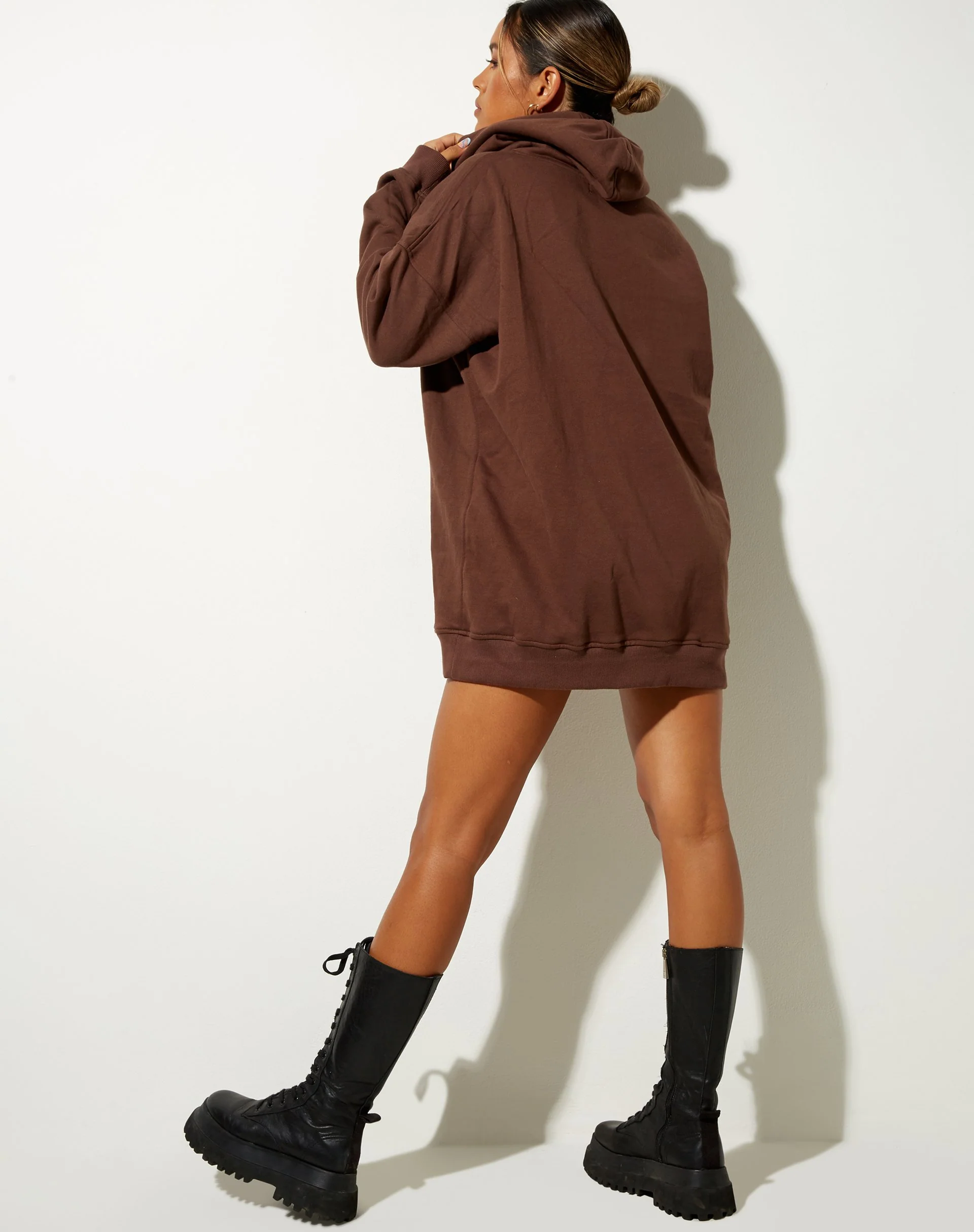 Bren Hoodie in Deep Mahogany Cherub L'Amour Label Embro - Image 4