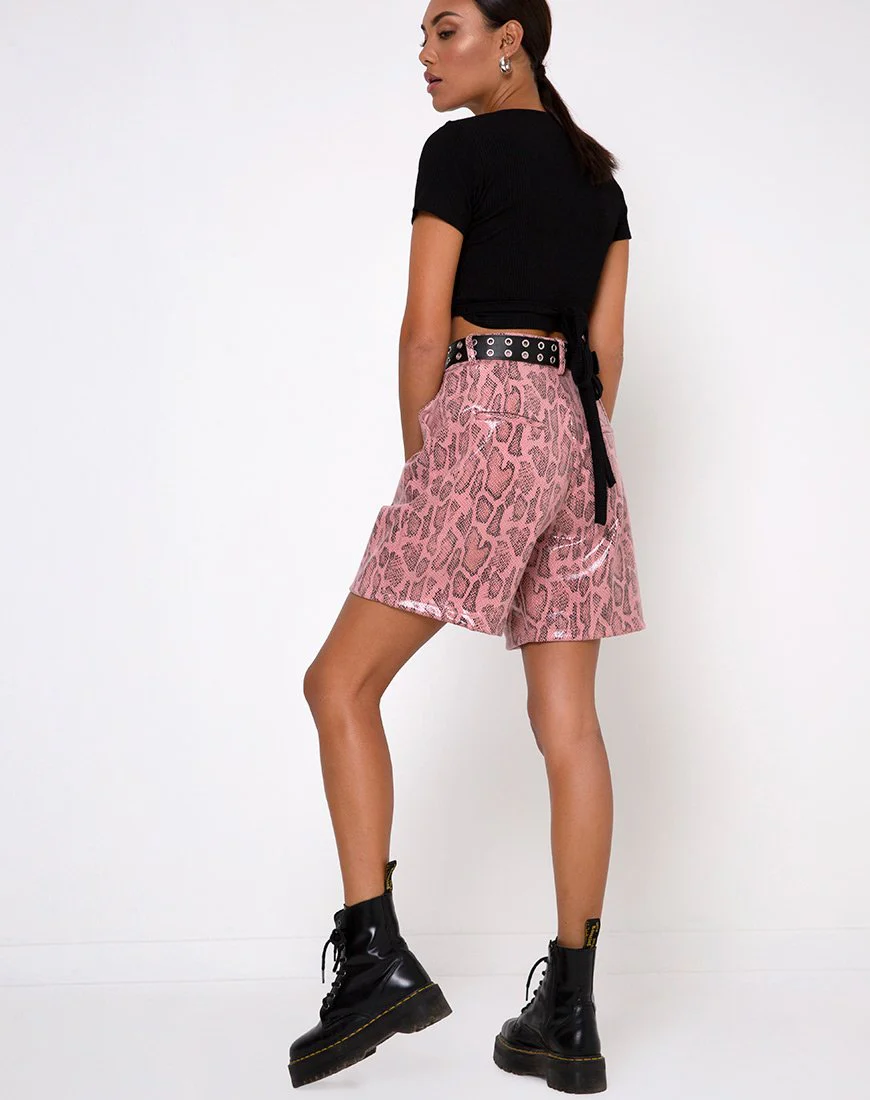 Bria Crop Top aus schwarzer Rippe - Image 4