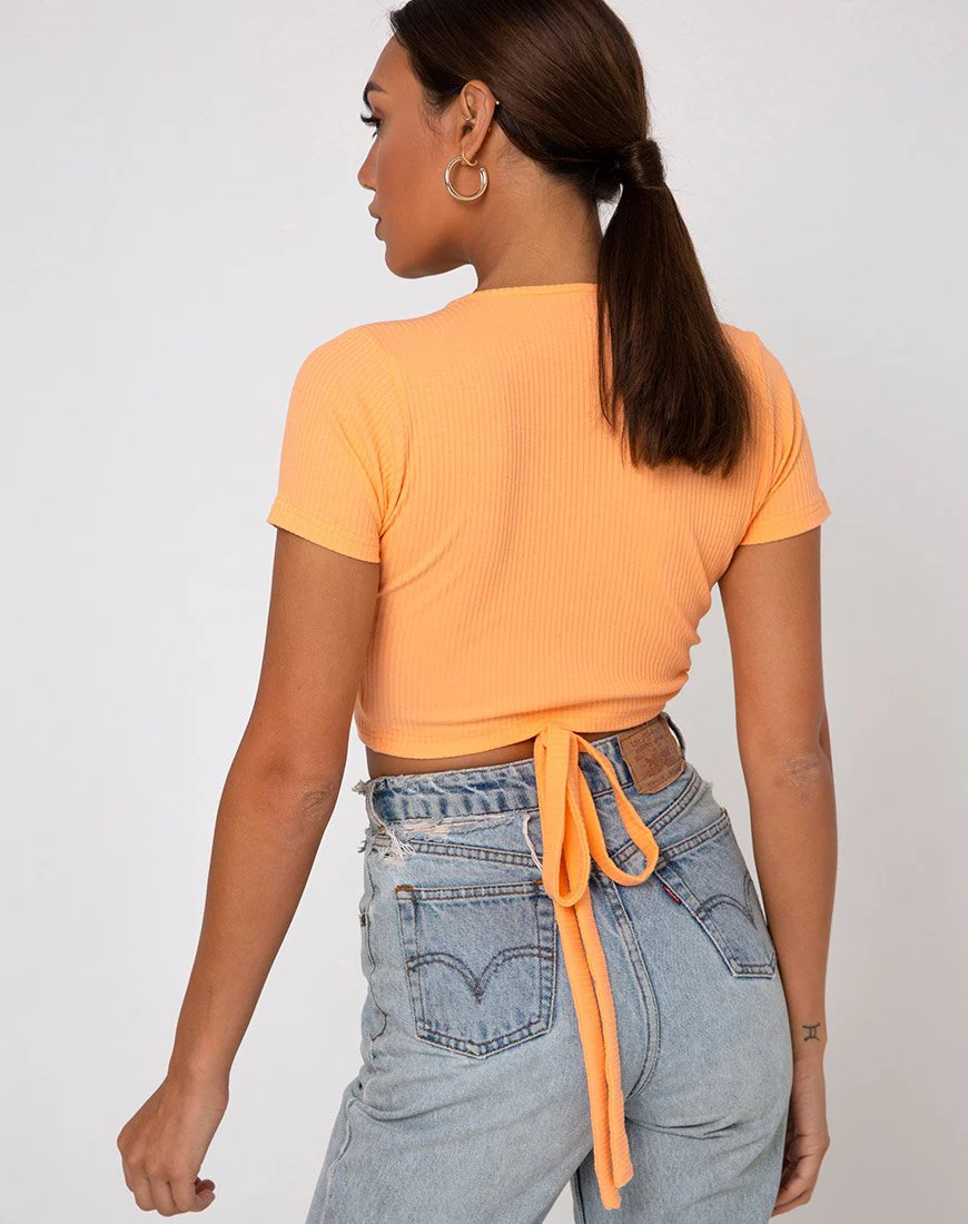 Bria Top in Rippe Cantaloupe - Image 2