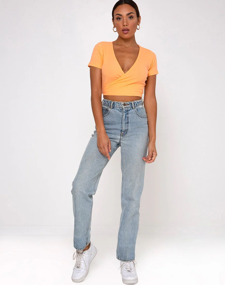 Bria Top in Rippe Cantaloupe - Image 3