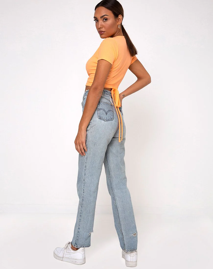 Bria Top in Rippe Cantaloupe - Image 4