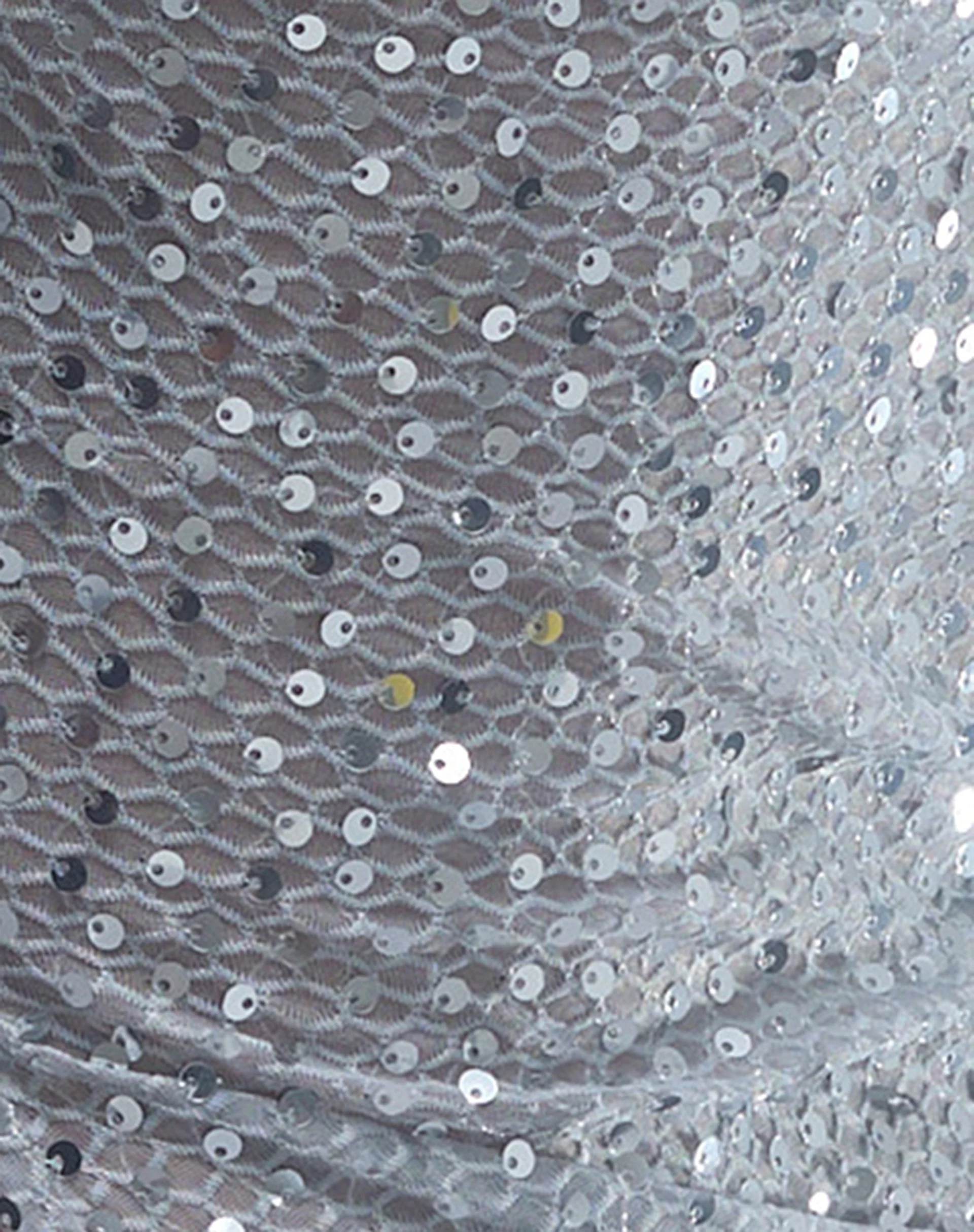Brilia Bandeau-Top aus Paillettenstrick Silber - Image 8