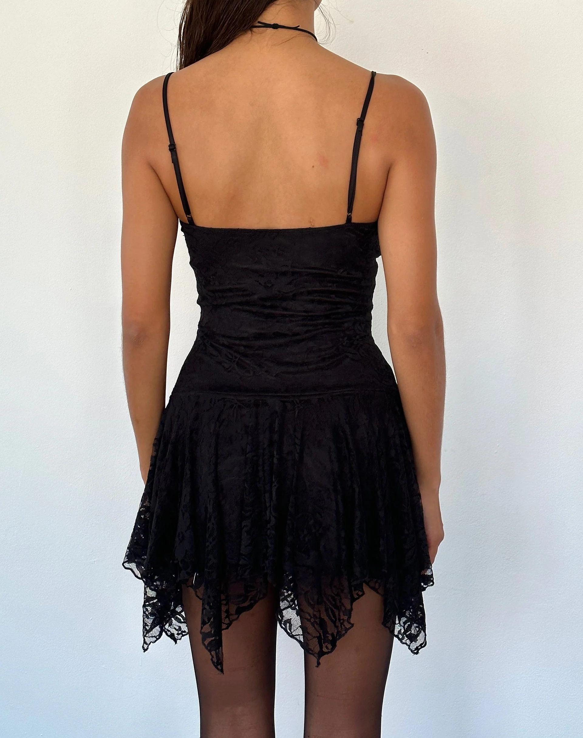Brilliana Minikleid aus floraler Spitze Jet Black - Image 5