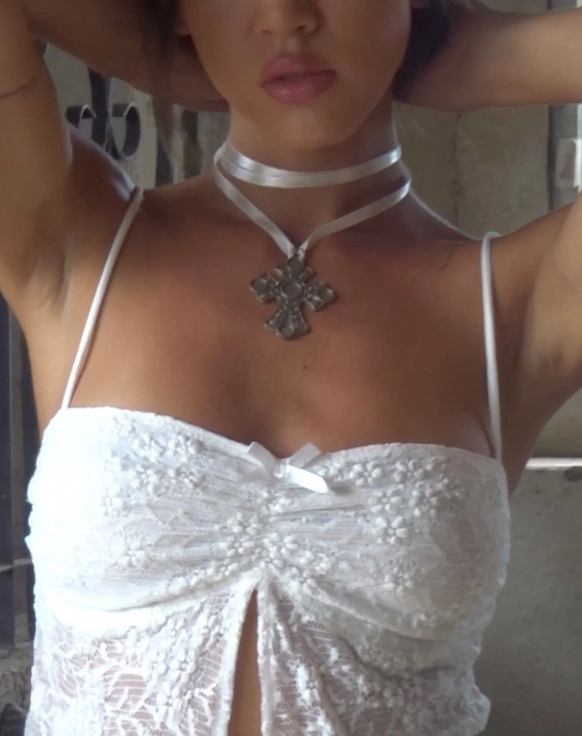 Briony Butterfly Top aus Spitze in Elfenbein - Image 6