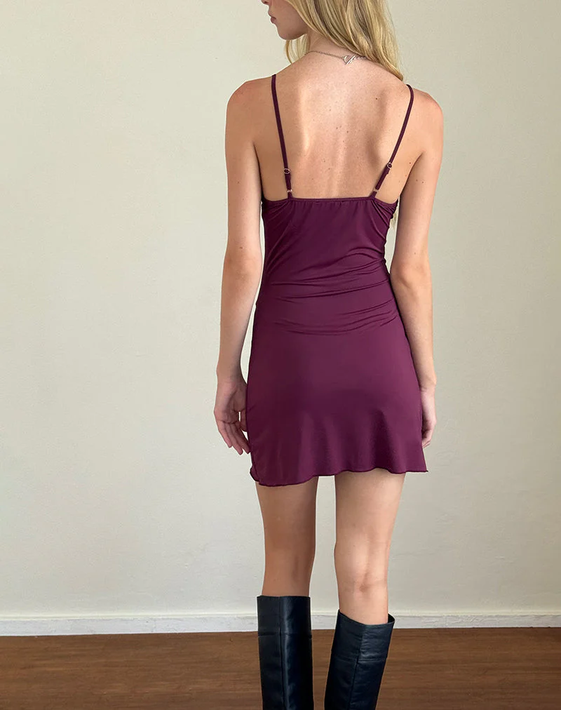 Britney Minikleid in Smooth Slinky Berry - Image 4