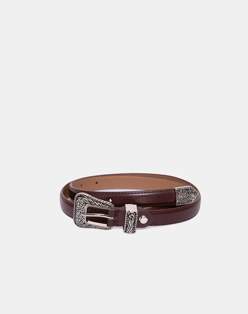 Brauner Vintage-Westerngürtel - Image 2