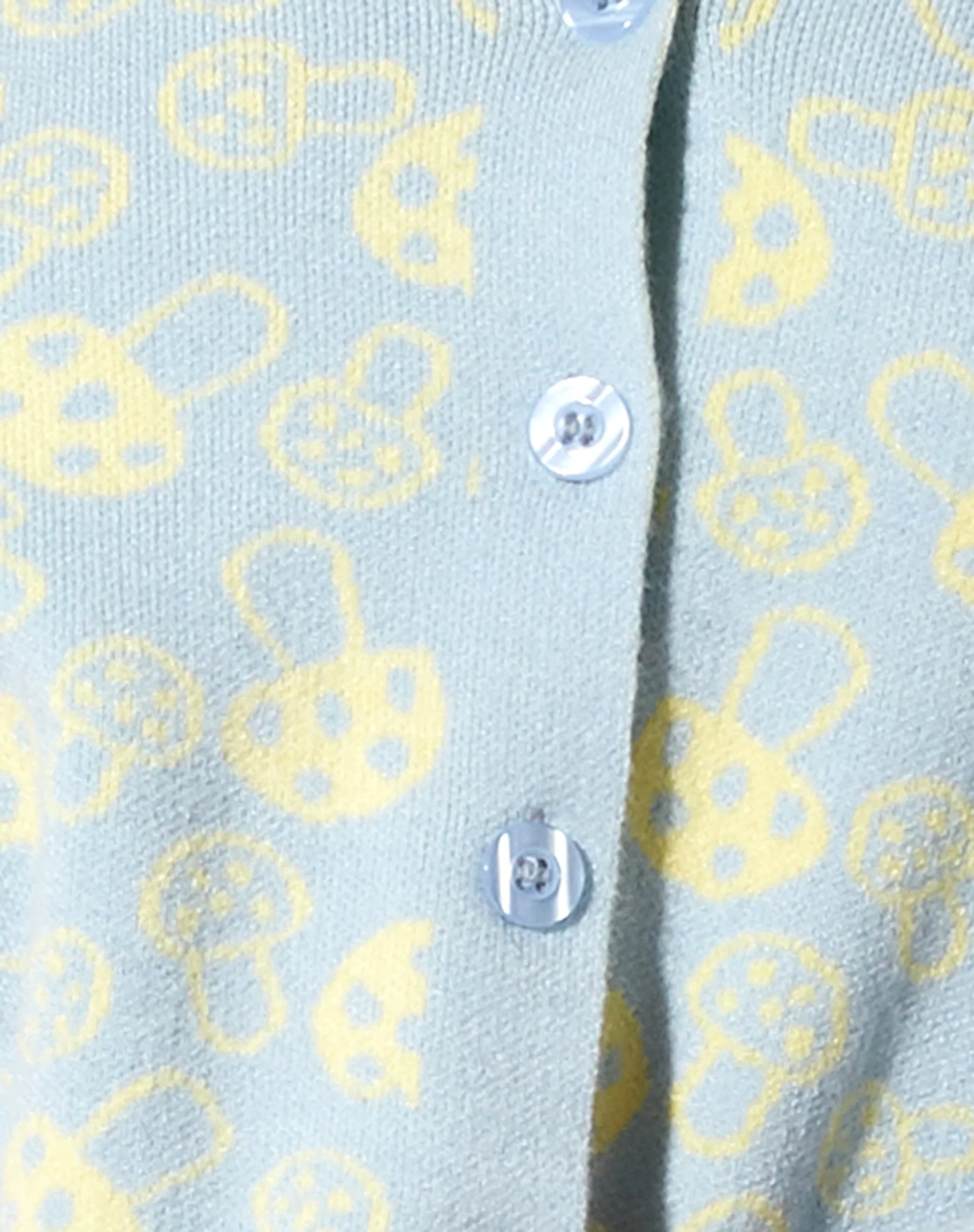 Bufo Strickjacke in Baby Shroom Blau und Gelb - Image 7
