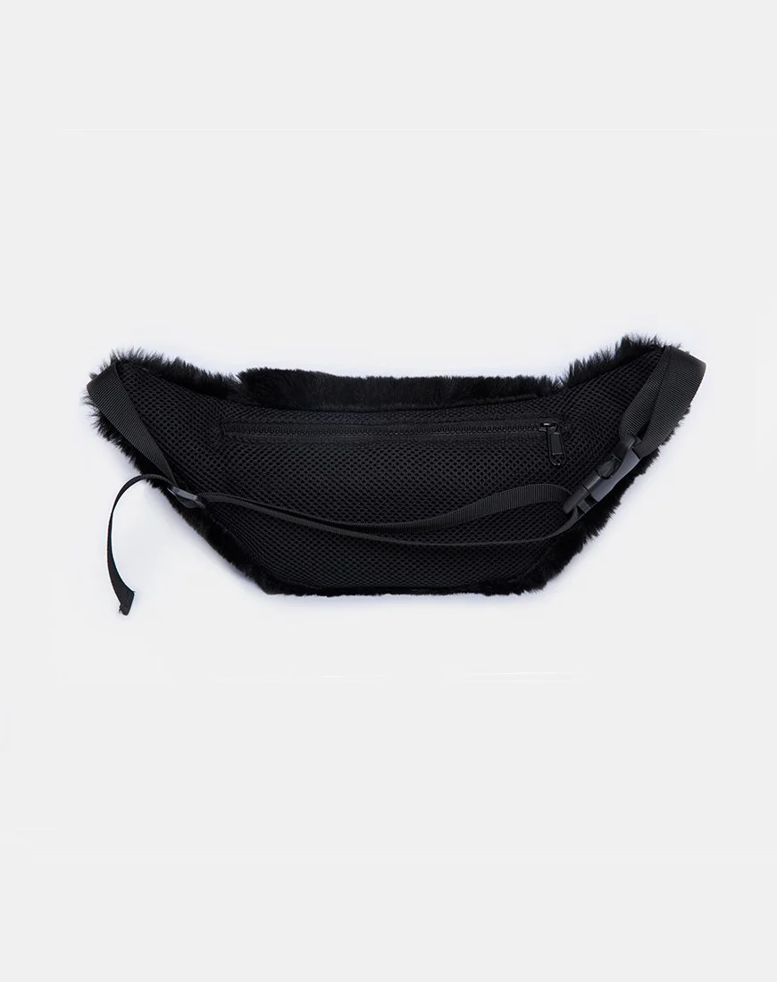 Gürteltasche aus Pelz Schwarz - Image 5
