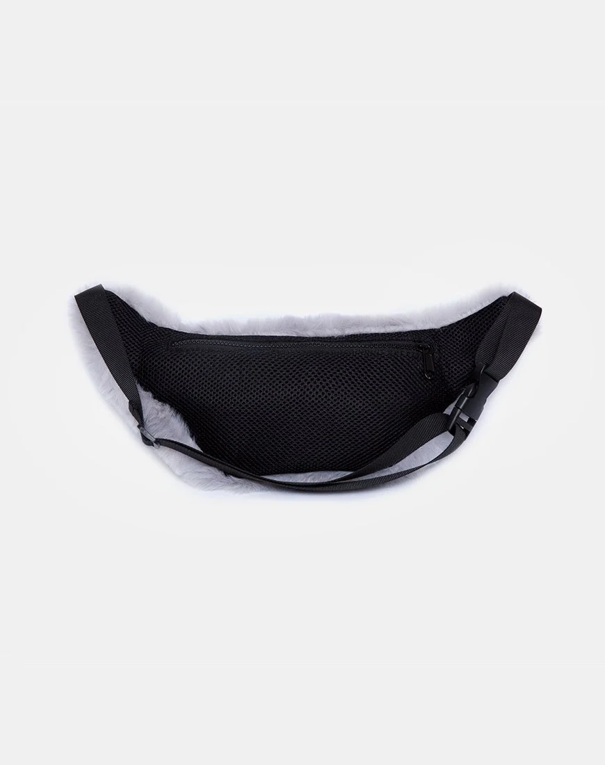 Gürteltasche in Pelz Grau - Image 5