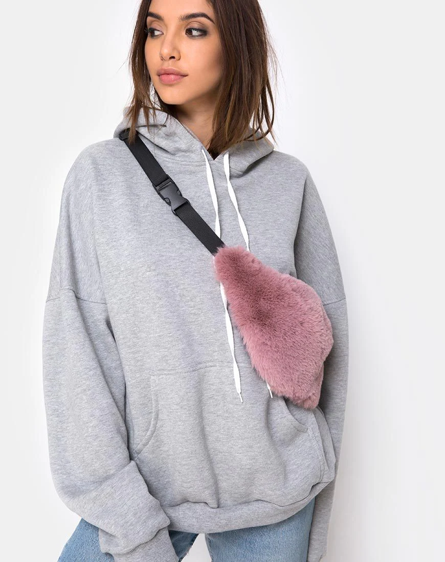Gürteltasche in Pelz Rosa - Image 4