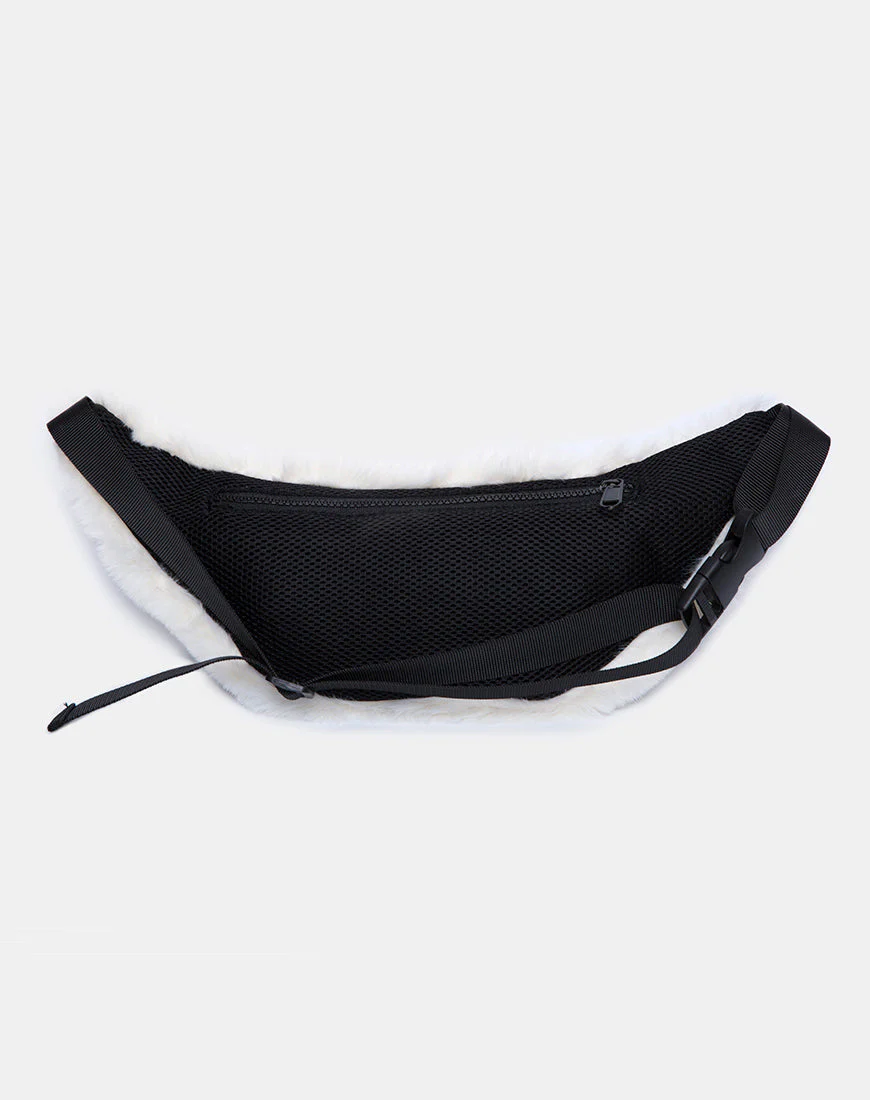 Gürteltasche in Pelz Weiß - Image 5