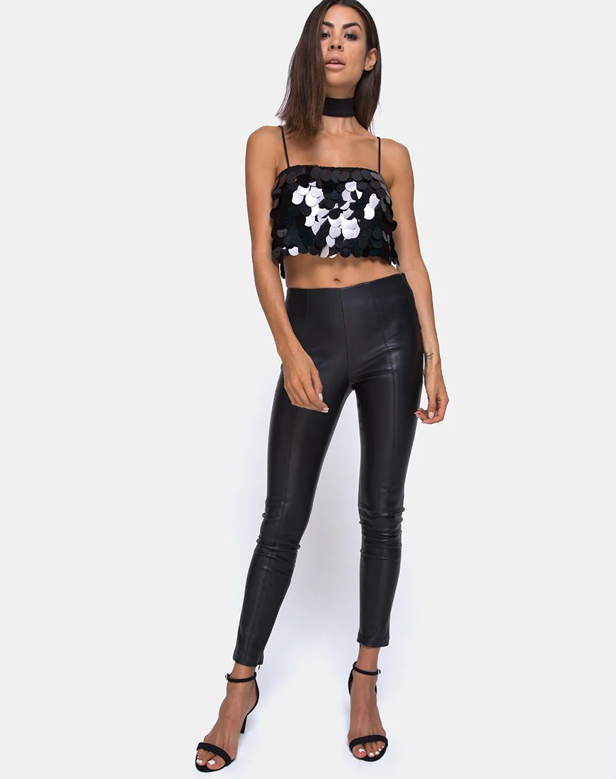 Candence Crop Top aus Galaxy Tear Drop Pailletten - Image 3