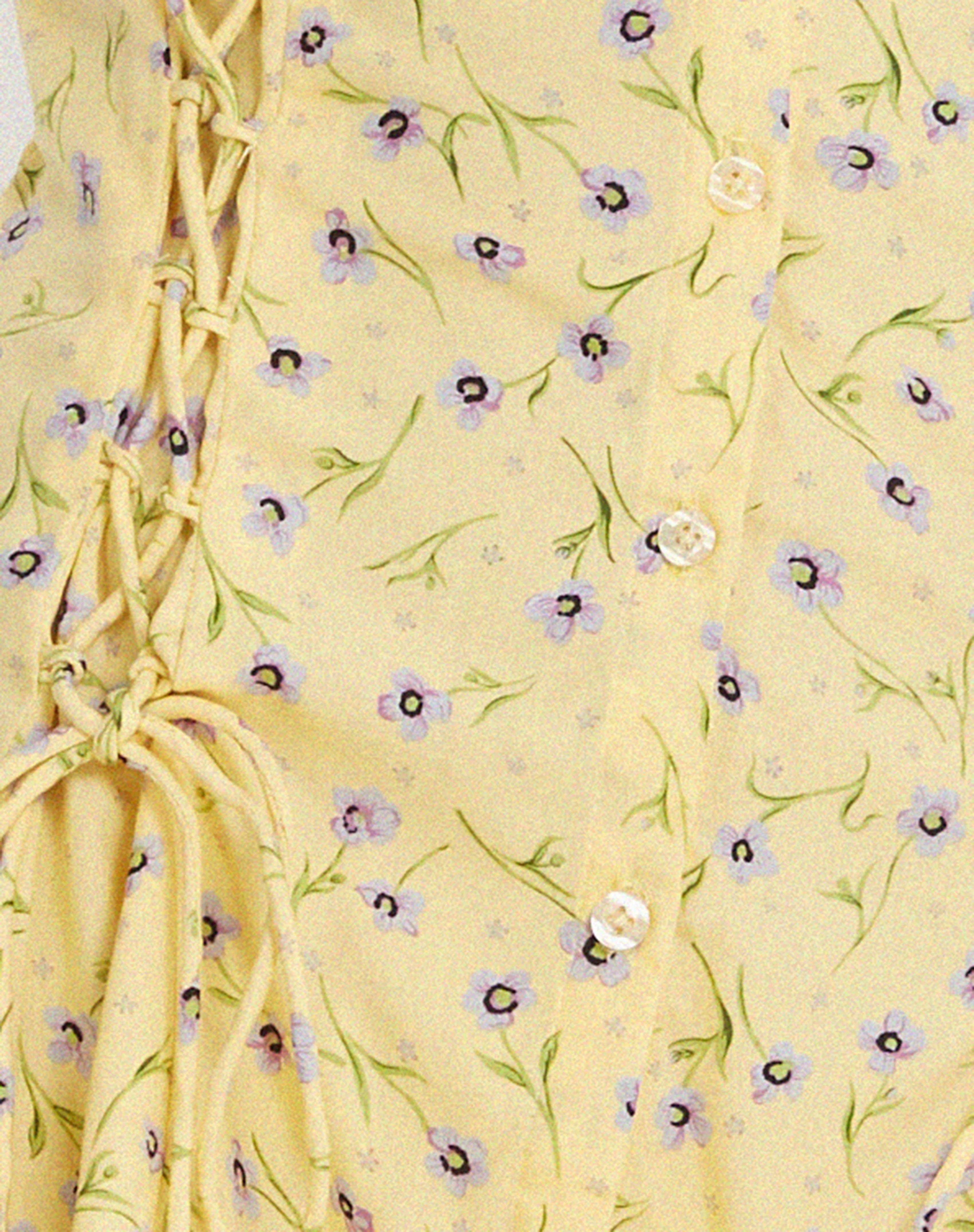 Calliope Minikleid in Wild Flower Lemon Drop - Image 6