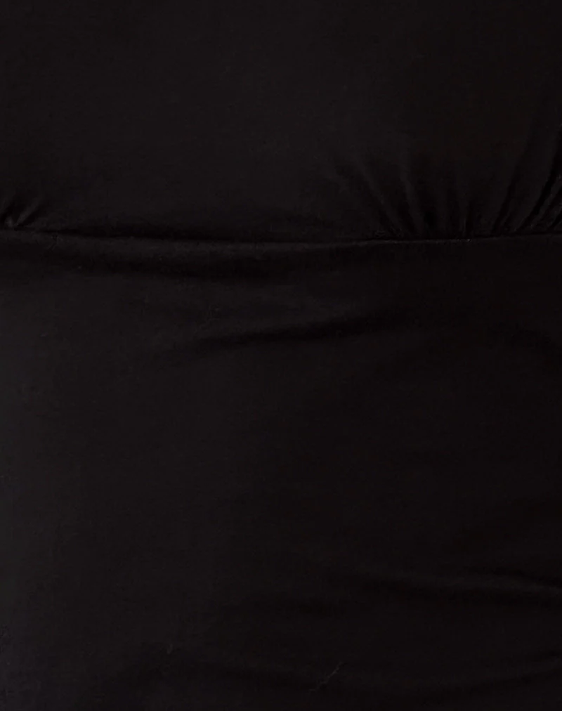 Cania Top aus schwarzem Lycra - Image 5