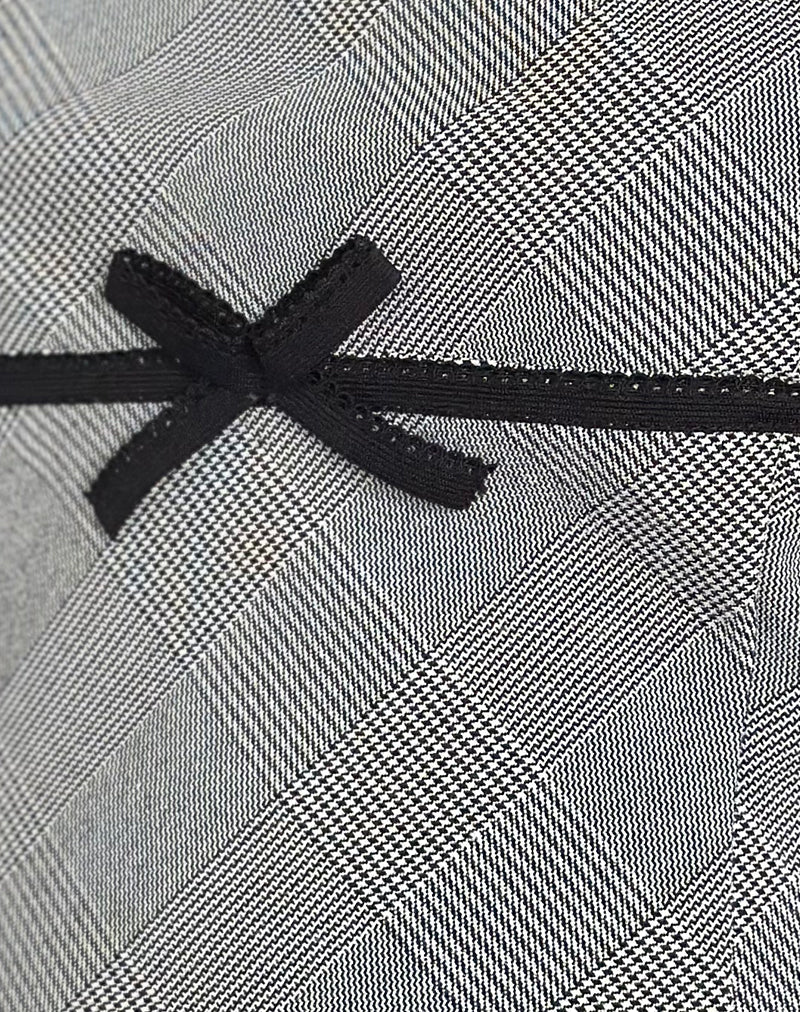 Canika Korsett-Top aus schwarz-weißem Multi-Karo - Image 6
