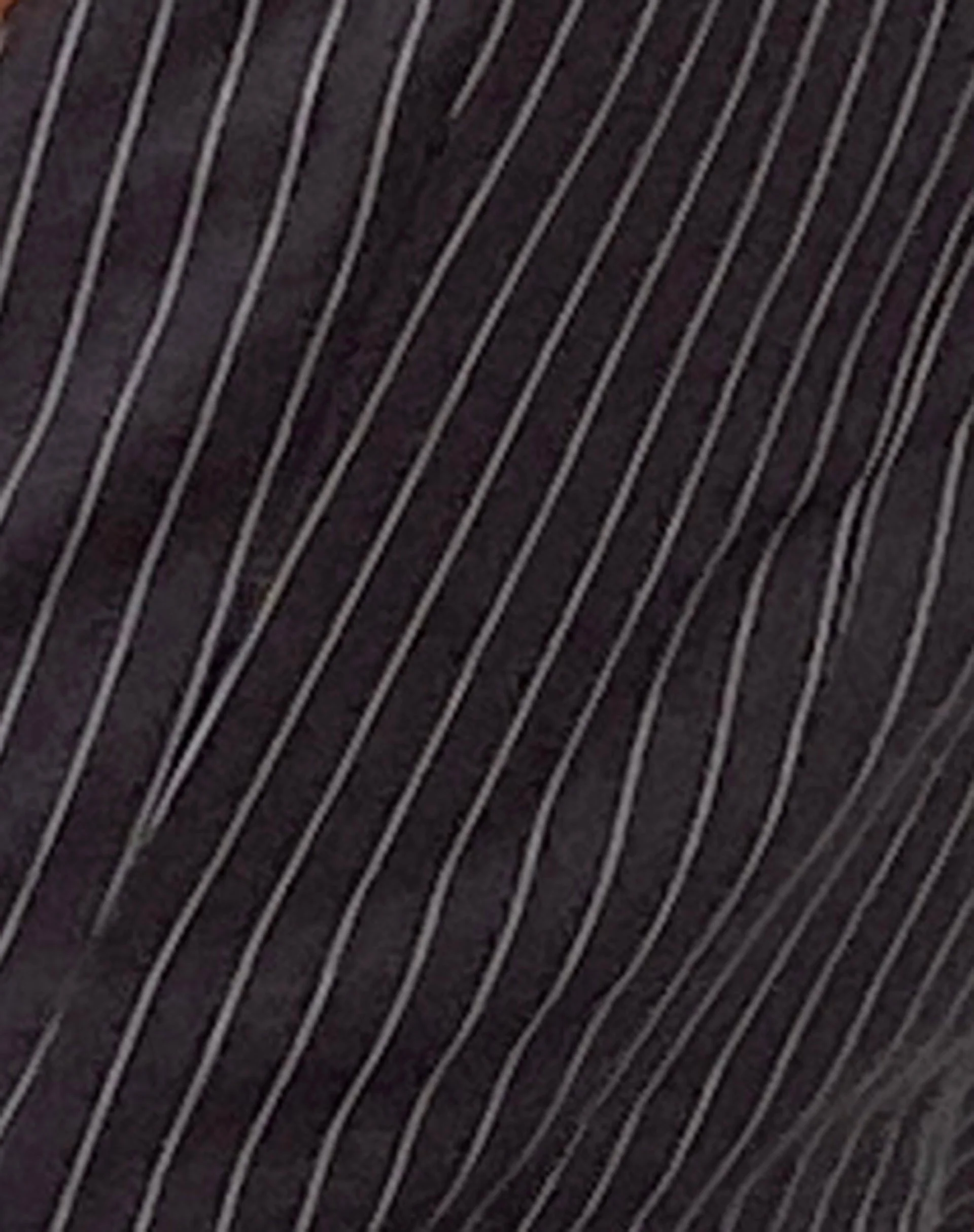 Canta Tailored Vest Top in Dunkelgrau mit Nadelstreifen - Image 6
