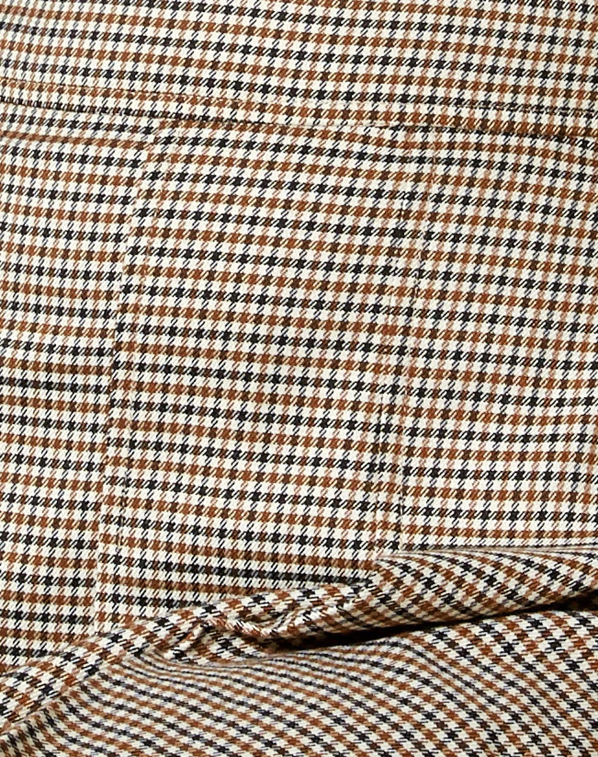 Carga Minirock in Karo Braun Creme - Image 5
