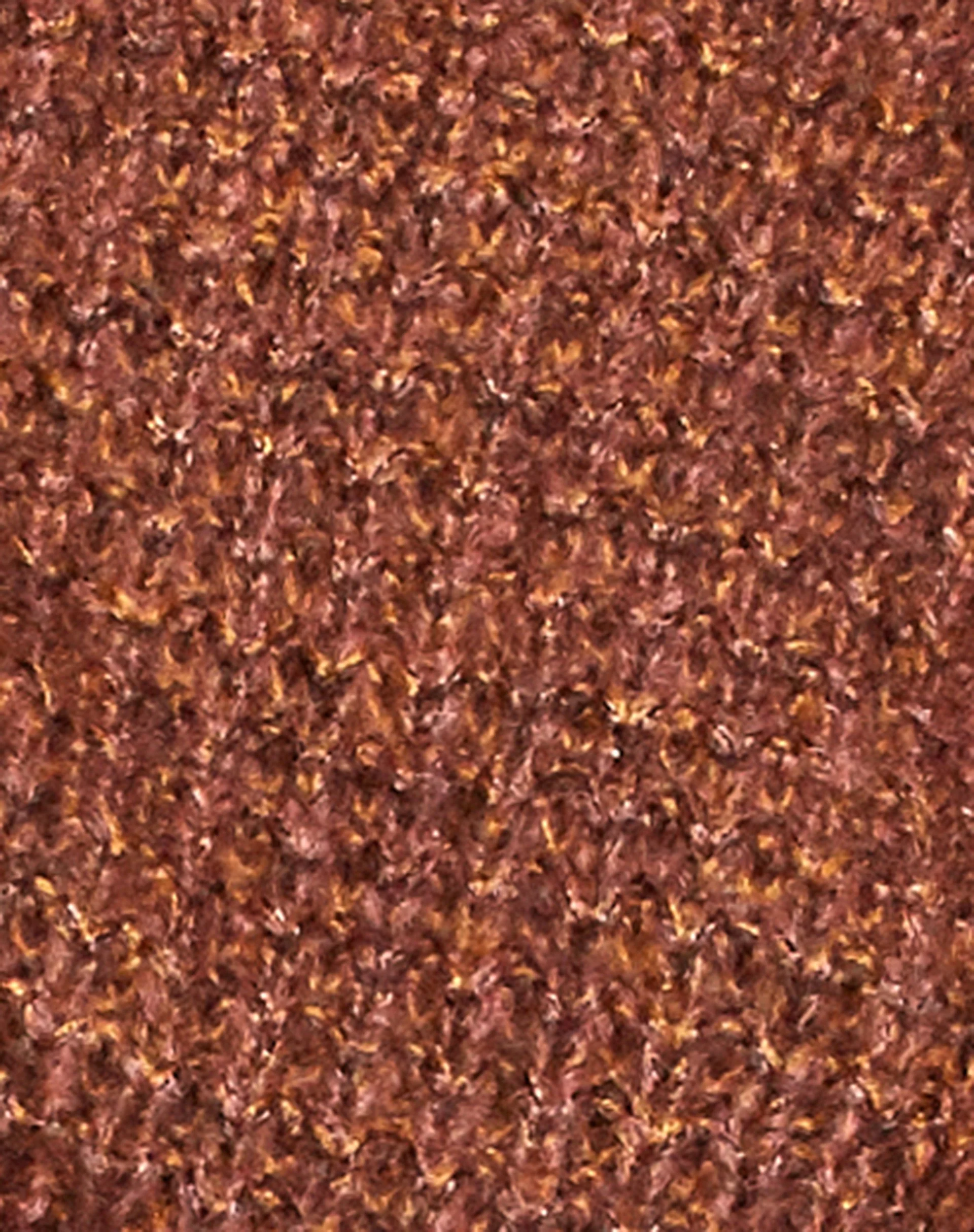 Karibu-Pullover aus Grobstrick Schwarz und Ingwer - Image 6