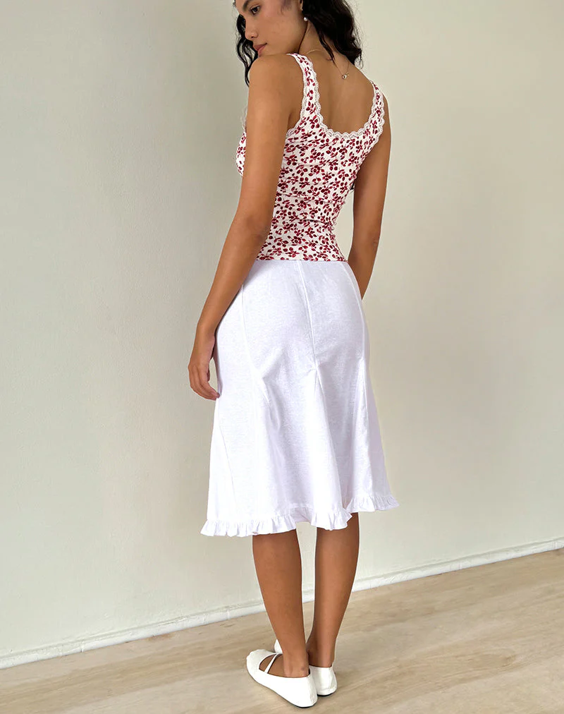 Carillo Top in Sommer-Erdbeere Off White - Image 4