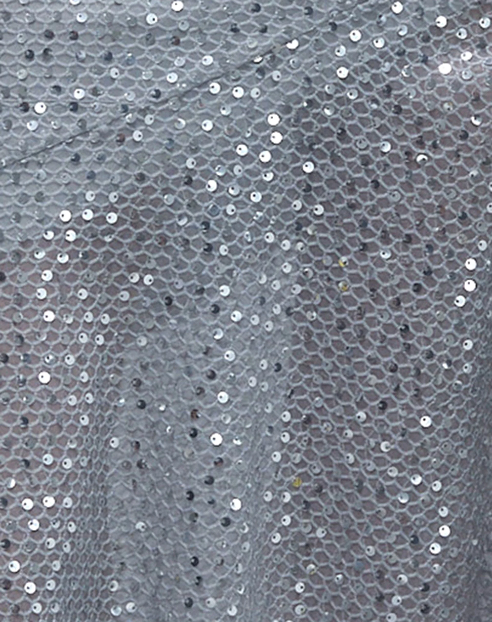 Carita Midirock aus Paillettenstrick Silber - Image 8