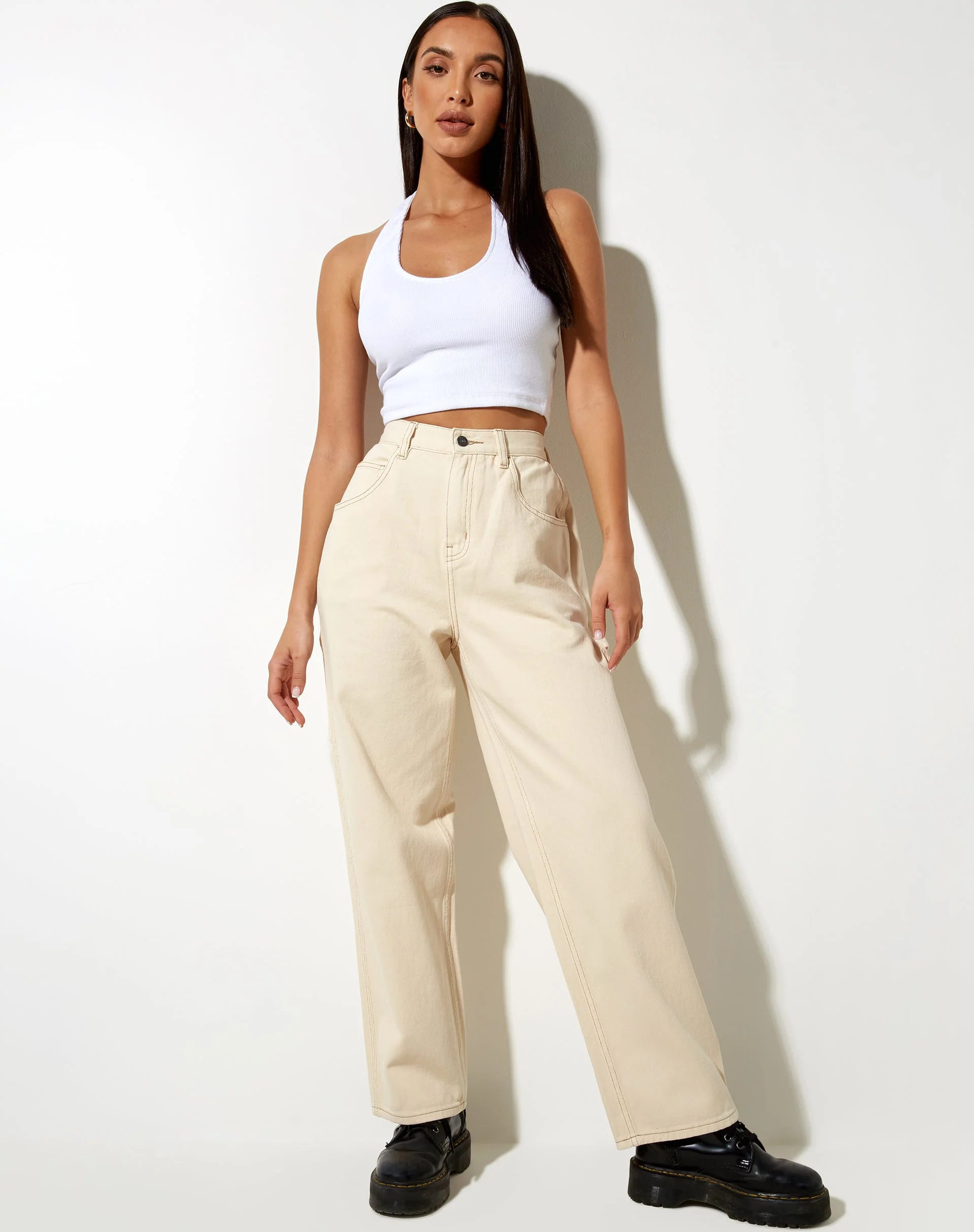 Zimmermannsjeans in Ecru - Image 2