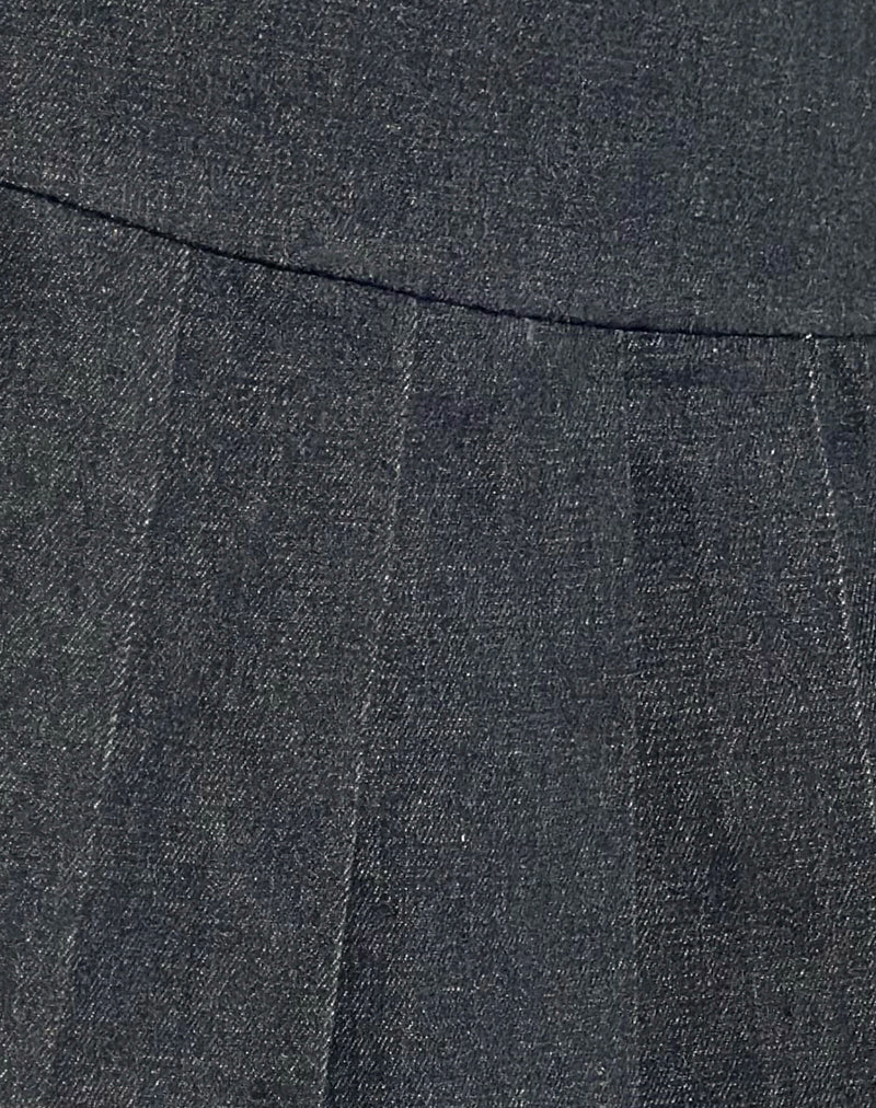 Casna Faltenminirock aus Chambray Indigo - Image 6