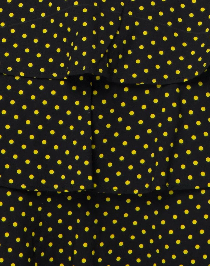 Casseyette Rock in Gelb und Schwarz Polka Dot - Image 5