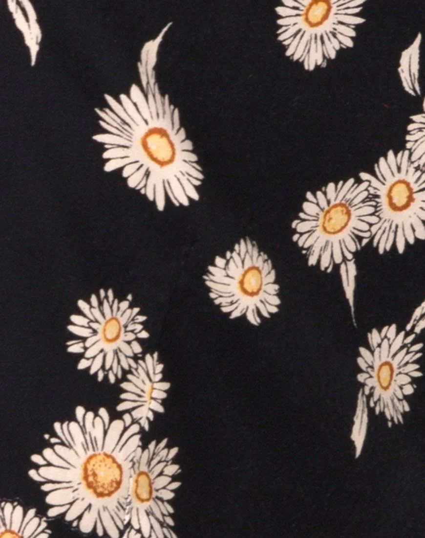 Cavazza Crop Top in Grunge Daisy Floral - Image 5