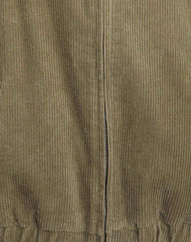 Cavita Jacke in Cord Artischocke Grün - Image 6