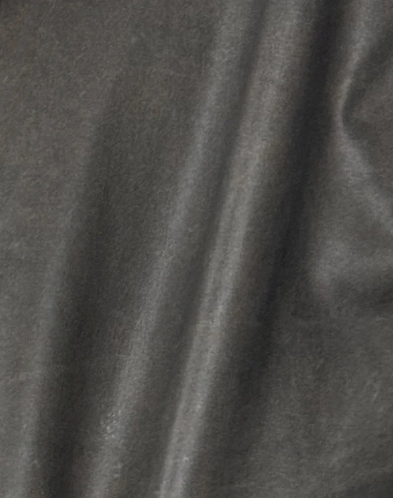 Cavita Distressed Jacke in PU-Olive - Image 6